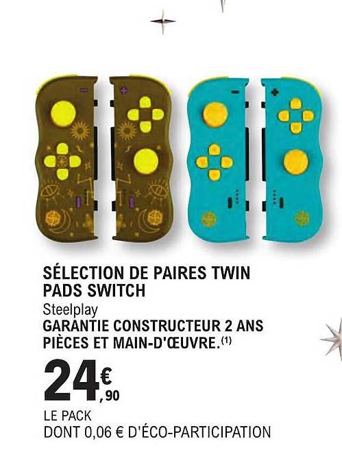sélection de paires twin pads switch