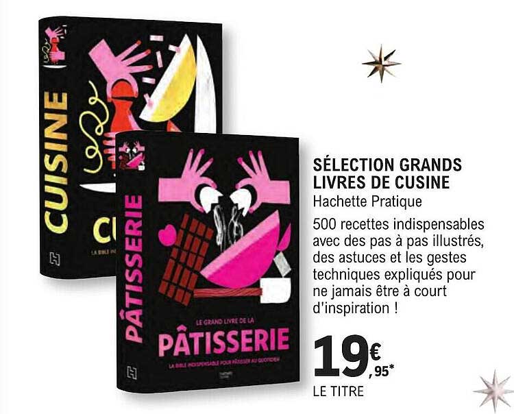 sélection grands livres de cuisine