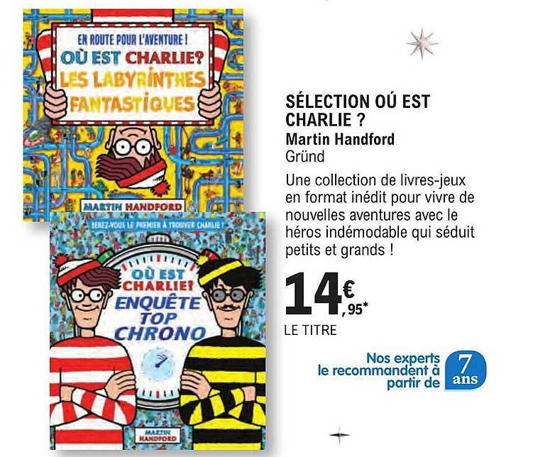 sélection où est charlie? martin handford