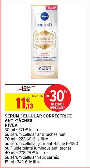 Sérum Cellular Correctrice Anti-tâches Nivea