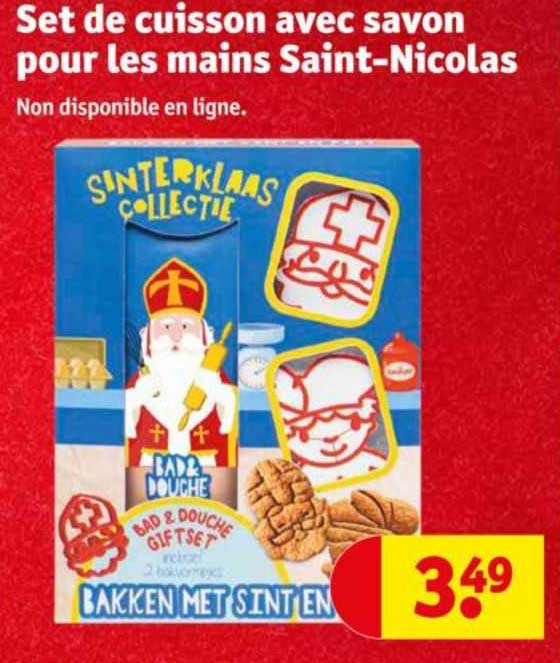 set de cuisson avec savon pour les mains saint-nicolas
