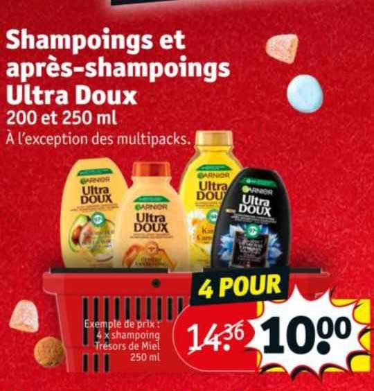 shampoings et après-shampoings ultra doux