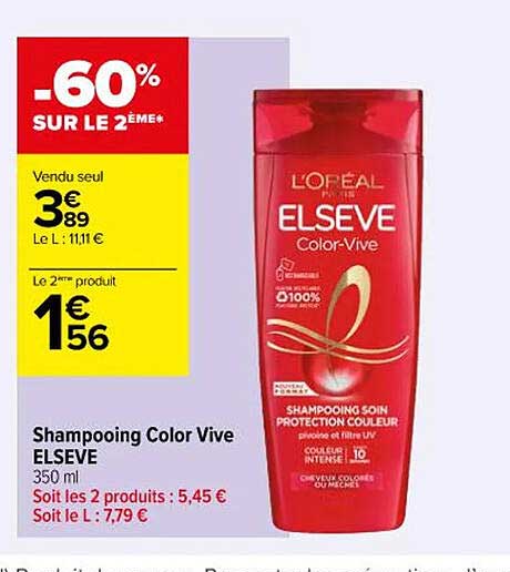 shampooing color vive elseve