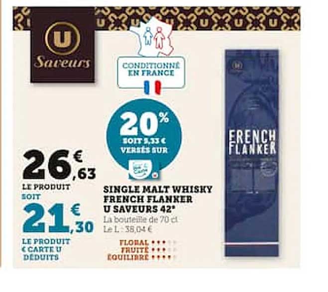 single malt whisky french flanker u saveurs 42°
