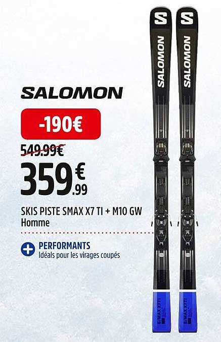 skis piste smax x7 ti + m10 gw homme salomon