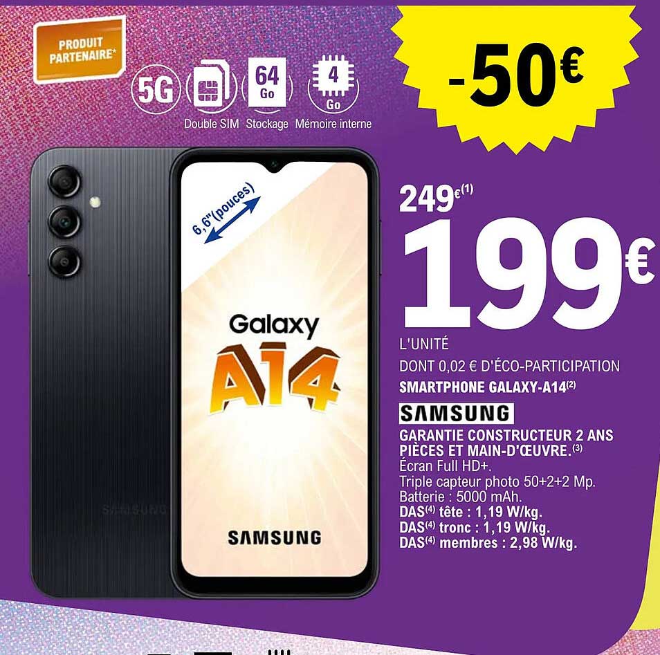Smartphone Galaxy-a14 Samsung