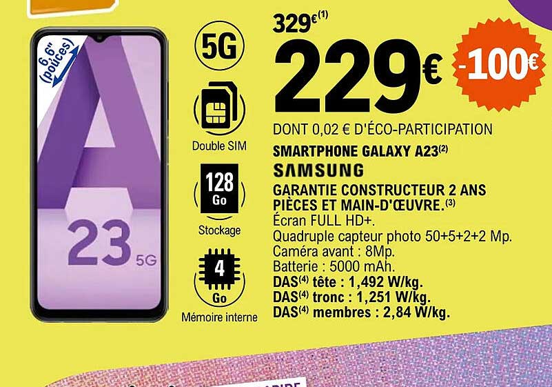 Smartphone Galaxy A23 Samsung