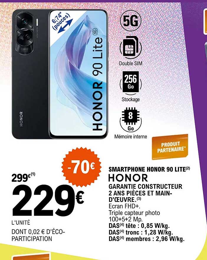 Smartphone Honor 90 Lite