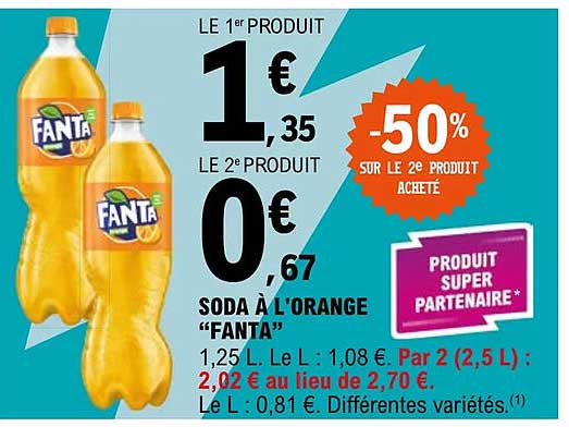soda à l'orange "fanta"