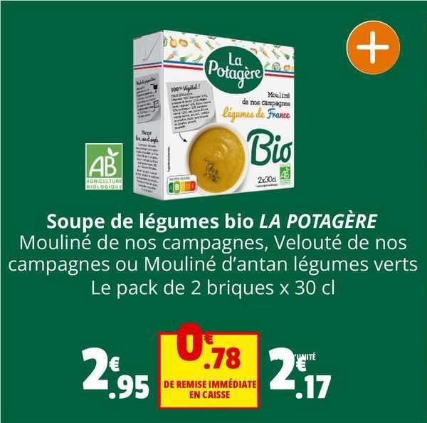 Soupe De Légumes Bio La Potagère