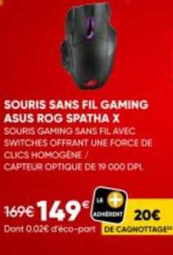 Souris Sans Fil Gaming Asus Rog Spatha X