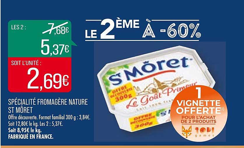 spécialité fromagère nature st môret