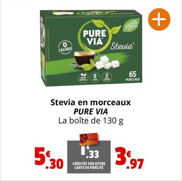 stevia en morceaux pure via