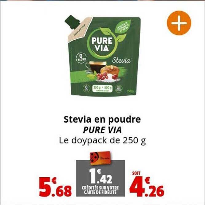 stevia en poudre pure via