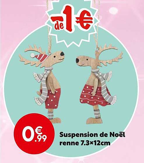 suspension de noël renne