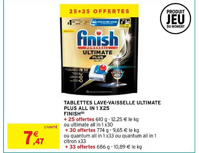 tablettes lave-vaisselle ultimate plus all in 1