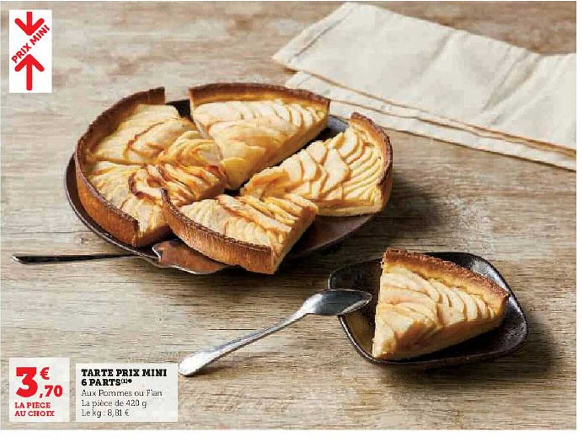 tarte prix mini 6 parts