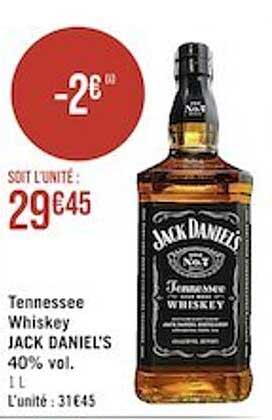 tennessee whiskey jack daniel's