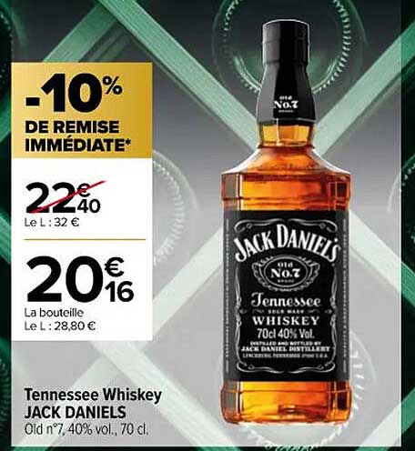 tennessee whiskey jack daniel's