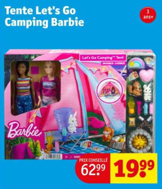 tente let's go camping barbie