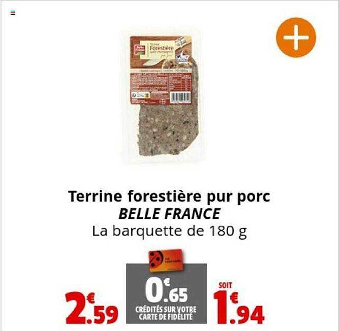 Terrine Forestière Pur Porc Belle France