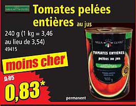 Tomates Pelees Entieres
