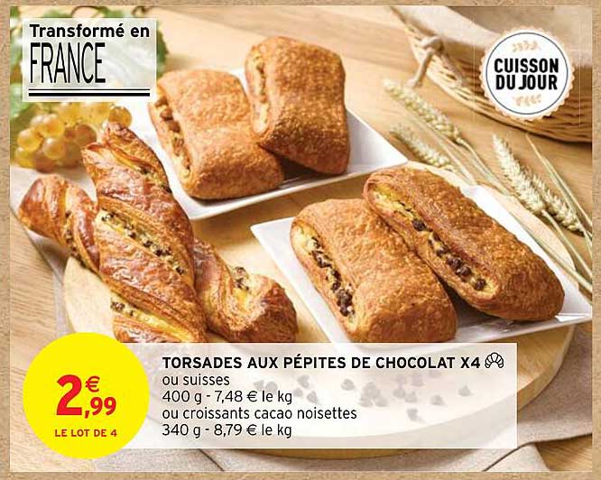 Torsades Aux Pépites De Chocolat
