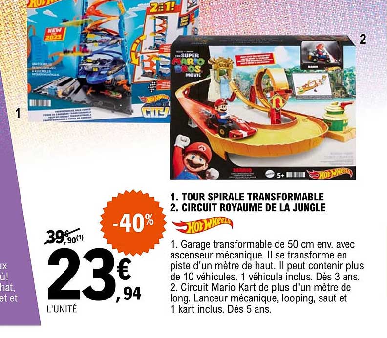tour spirale transformable, circuit royaume de la jungle hot wheels