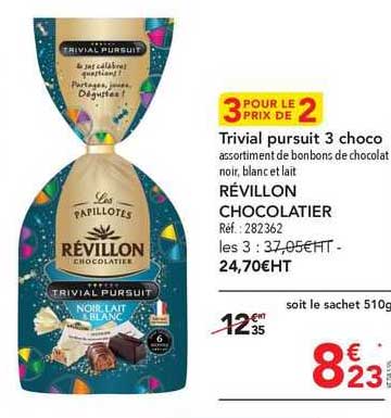 trivial pursuit 3 choco révillon chocolatier