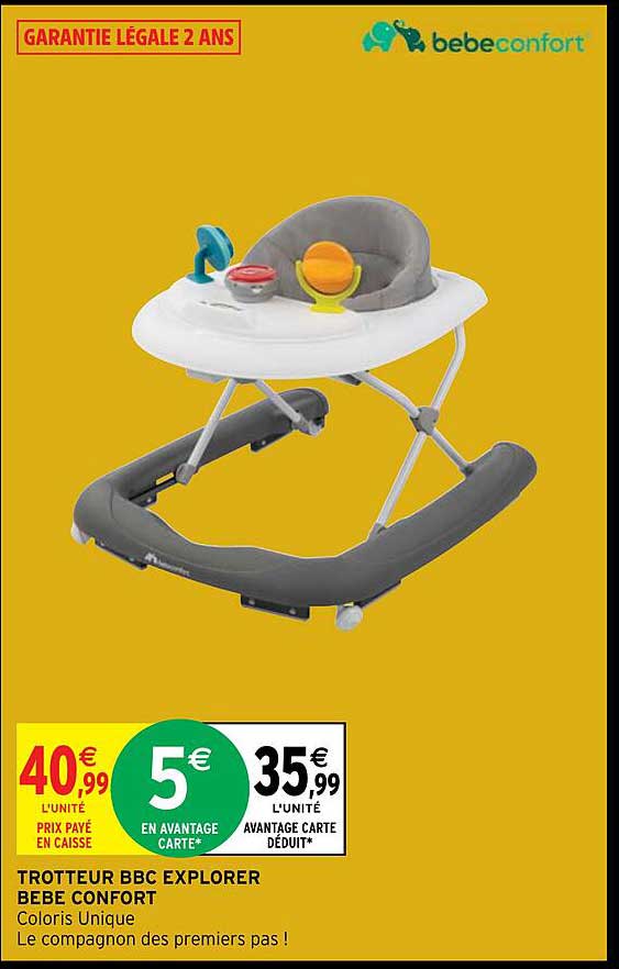 trotteur bbc explorer bébé confort