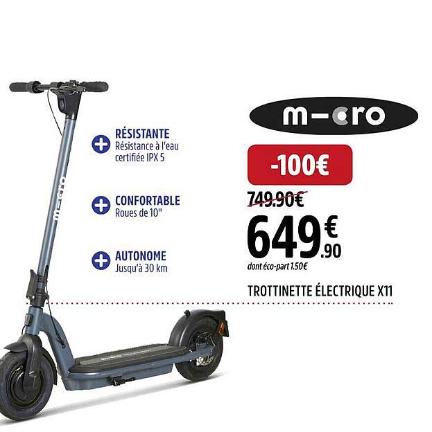 trottinette électrique x11 m-cro