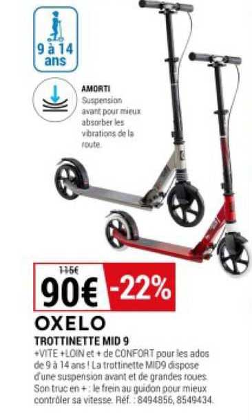 trottinette mid 9 oxelo