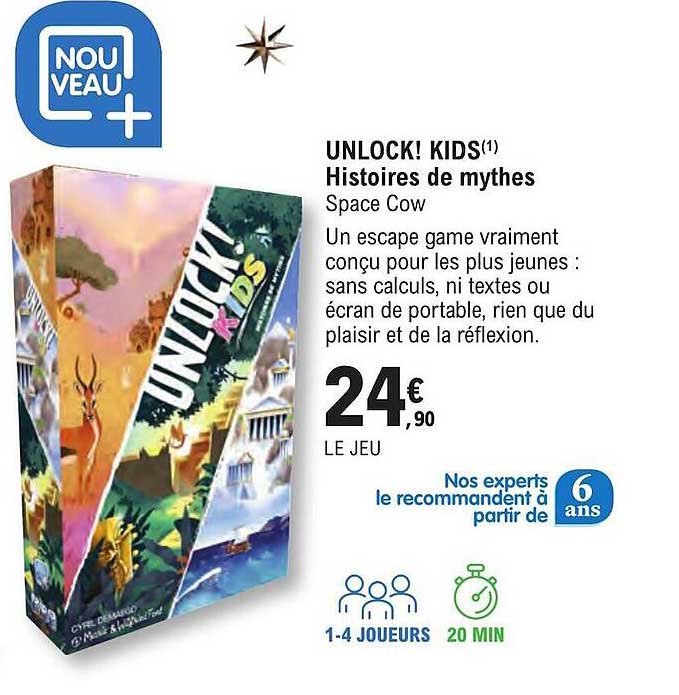 unlock! kids histoires de mythes space cow