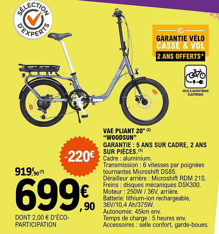 vae pliant 20" "woodsun"