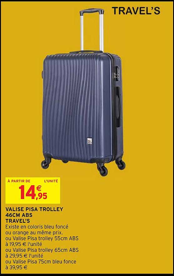 Valise Pisa Trolley 46cm Abs Travel's