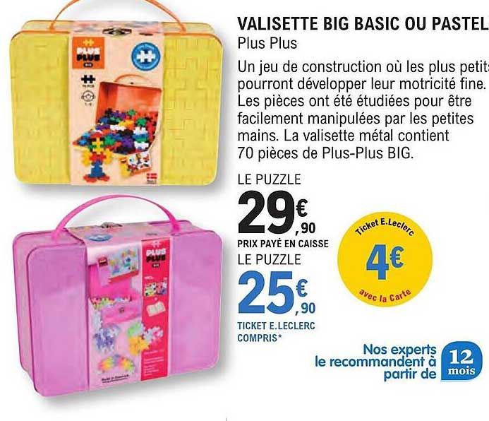 Valisette Big Basic Ou Pastel Plus Plus