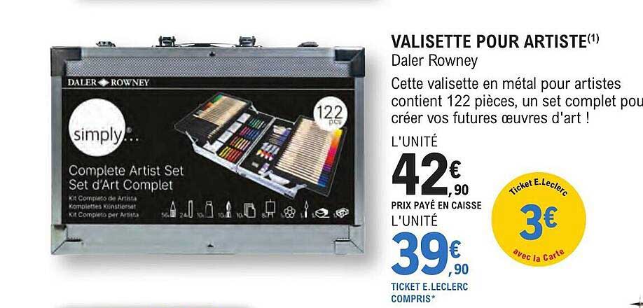 valisette pour artiste daler rowney
