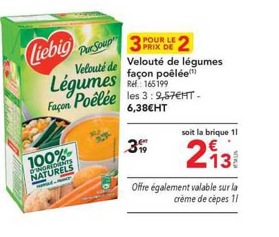 velouté de légumes façon poêlée