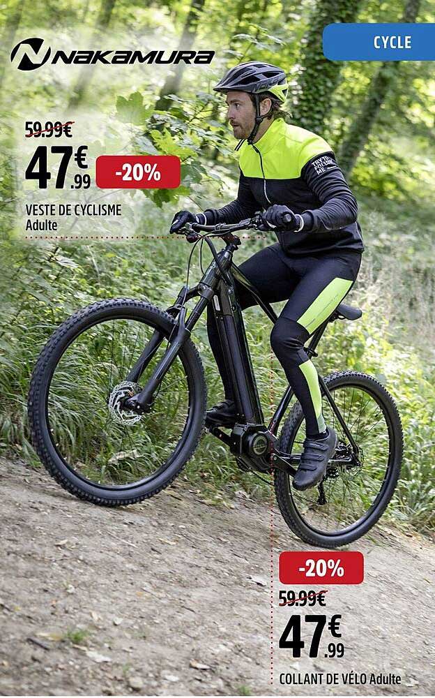 veste de cyclisme, collant de vélo adulte nakamura