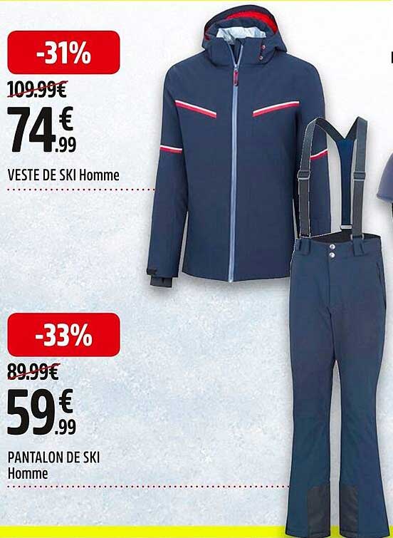 veste de ski homme, pantalon de ski homme