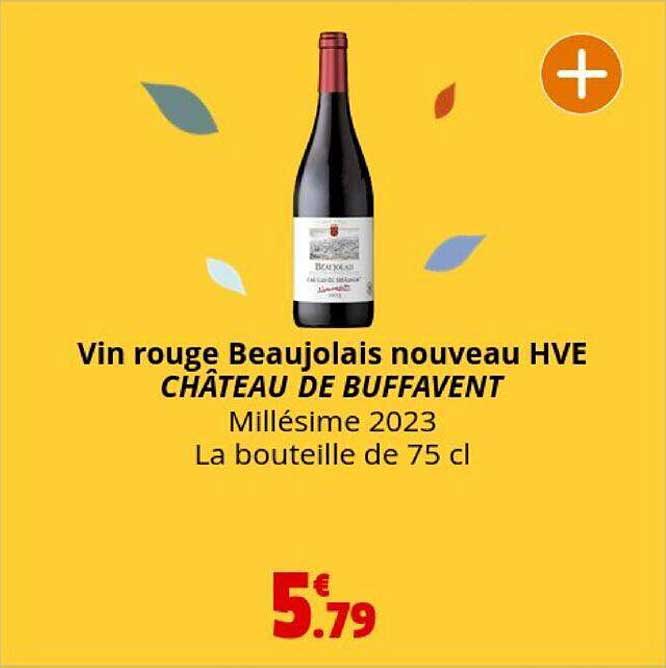 vin rouge beaujolais nouveau hve château de buffavent