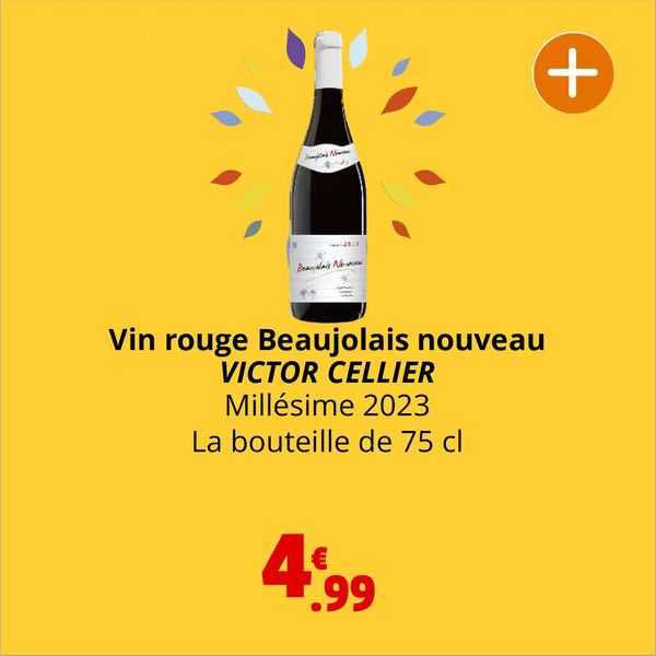 vin rouge beaujolais nouveau victor cellier