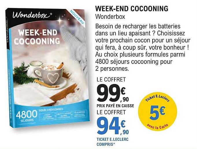 week-end cocooning - wonderbox