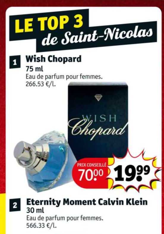 wish chopard ou eternity moment calvin klein eau de parfum pour femmes