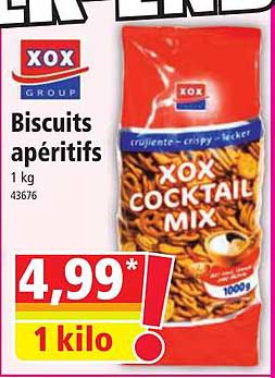xox biscuits aperitifs