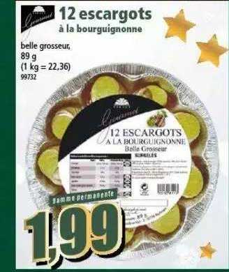 12 Escargots à La Bourguignonne