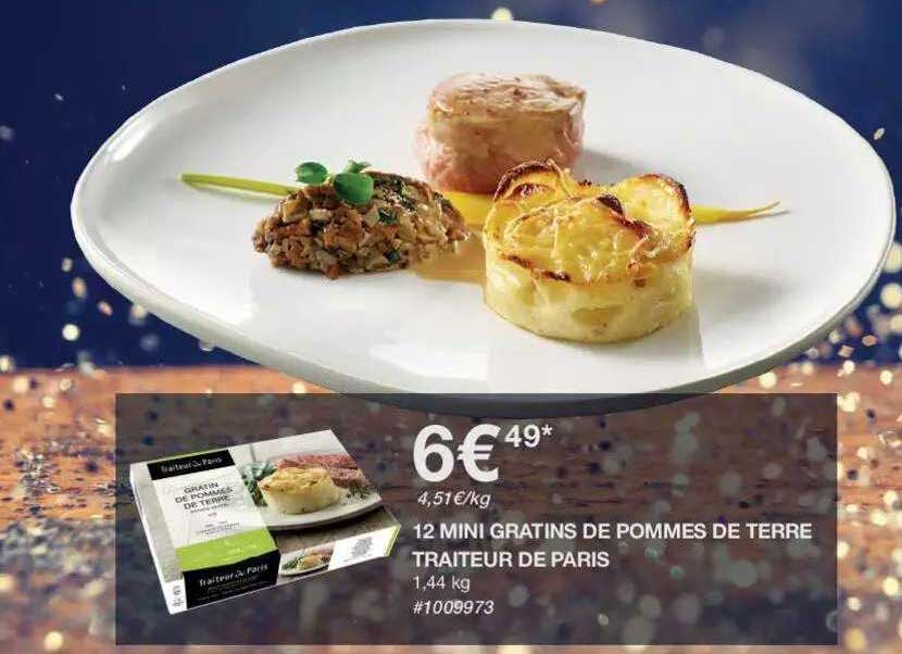 12 mini gratins de pommes de terre traiteur de paris