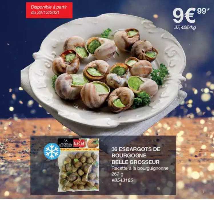 36 escargots de bourgogne belle grosseur