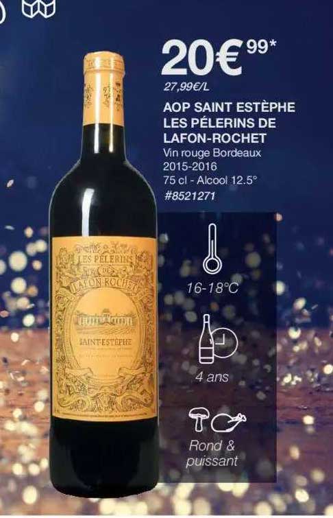 aop saint estèphe les pélerins de lafon-rochet