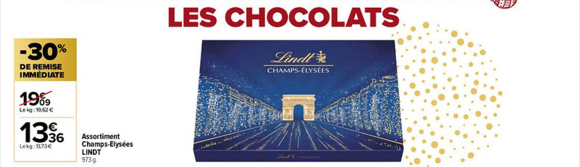 assortiment champs-élysées lindt